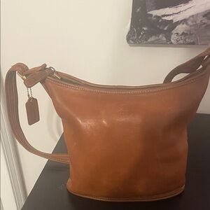 Coach Tan Leather Shoulder Bag